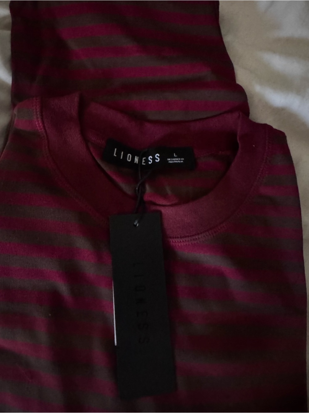 Lioness BLOOM LONG SLEEVE IN chocolate STRIPE - Picture 3 of 4